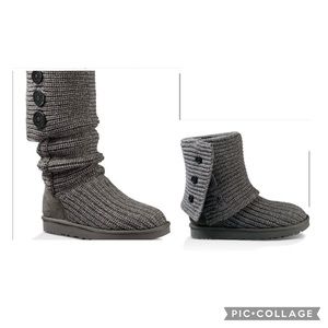 Ugg Cardi grey boot youth size 1